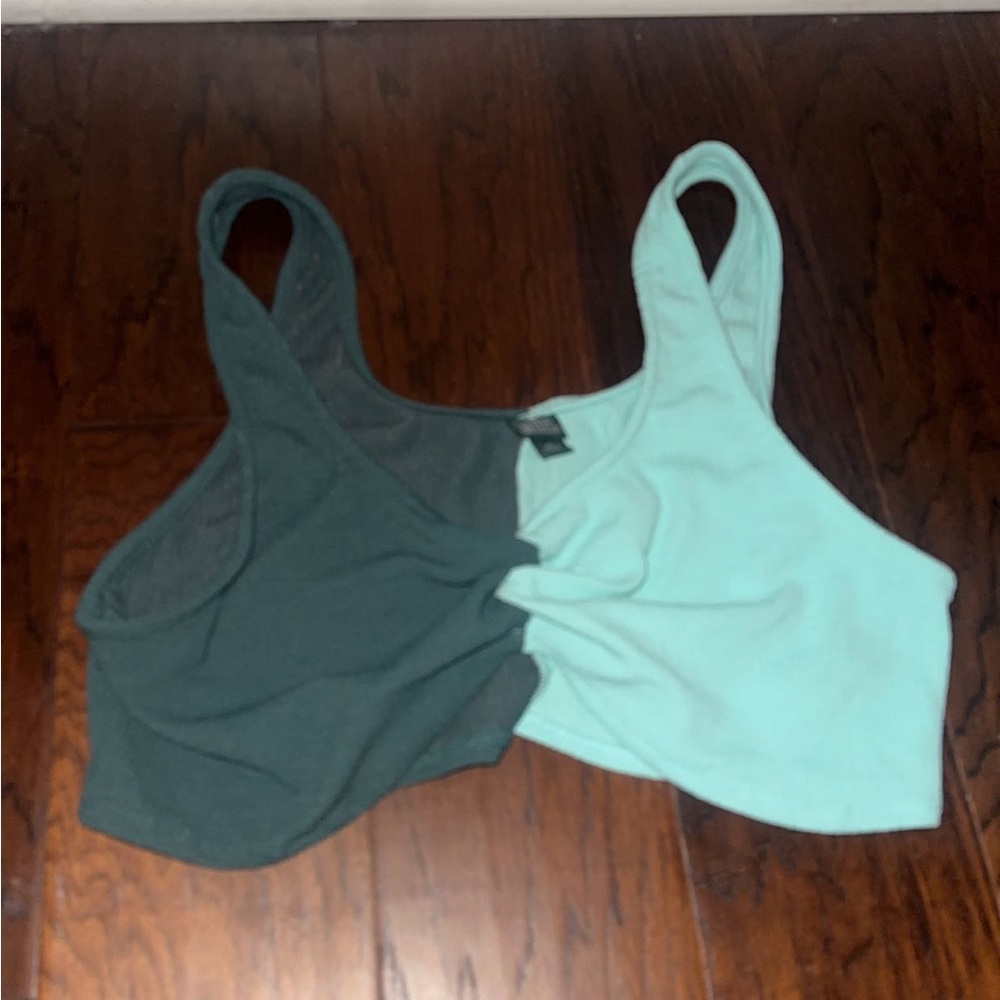 Stylish Teal and Mint Crop Tops